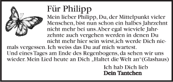 Traueranzeige von Philipp  von Marbacher Zeitung