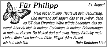 Traueranzeige von Philipp  von Marbacher Zeitung