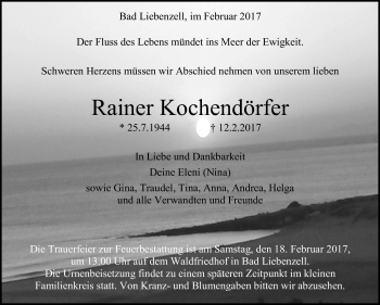 Traueranzeige von Rainer Kochendörfer von Leonberger Kreiszeitung / Strohgäu Extra