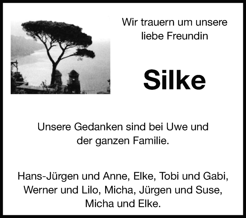  Traueranzeige für Silke  vom 21.07.2021 aus Leonberger Kreiszeitung / Strohgäu Extra