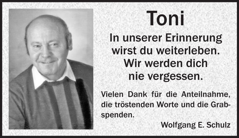  Traueranzeige für Anton Schulz vom 10.03.2015 aus Kreiszeitung Böblinger Bote