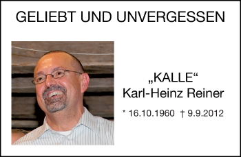 Traueranzeige von Karl-Heinz Reiner von Kreiszeitung Böblinger Bote