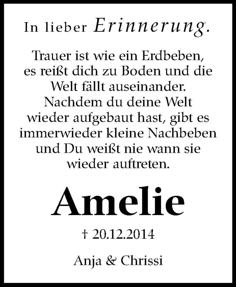  Traueranzeige für Amelie Laukmichel vom 20.12.2025 aus Eßlinger Zeitung