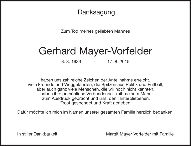  Traueranzeige für Gerhard Mayer-Vorfelder vom 19.09.2015 aus Stuttgarter Zeitung / Stuttgarter Nachrichten