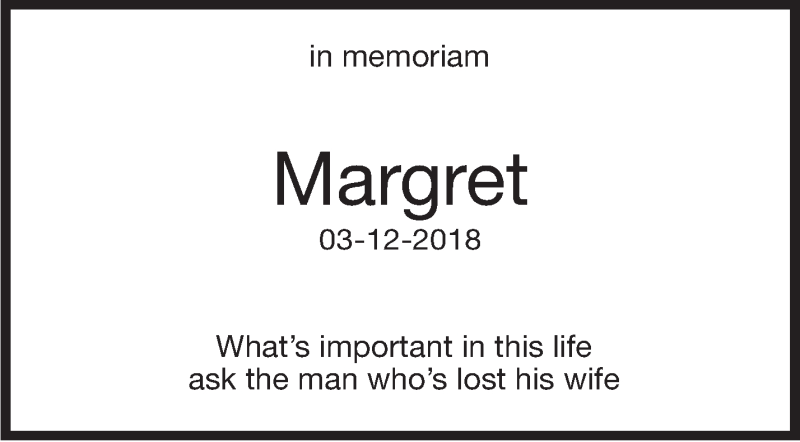  Traueranzeige für Margret Burscheidt vom 03.12.2019 aus Stuttgarter Zeitung / Stuttgarter Nachrichten
