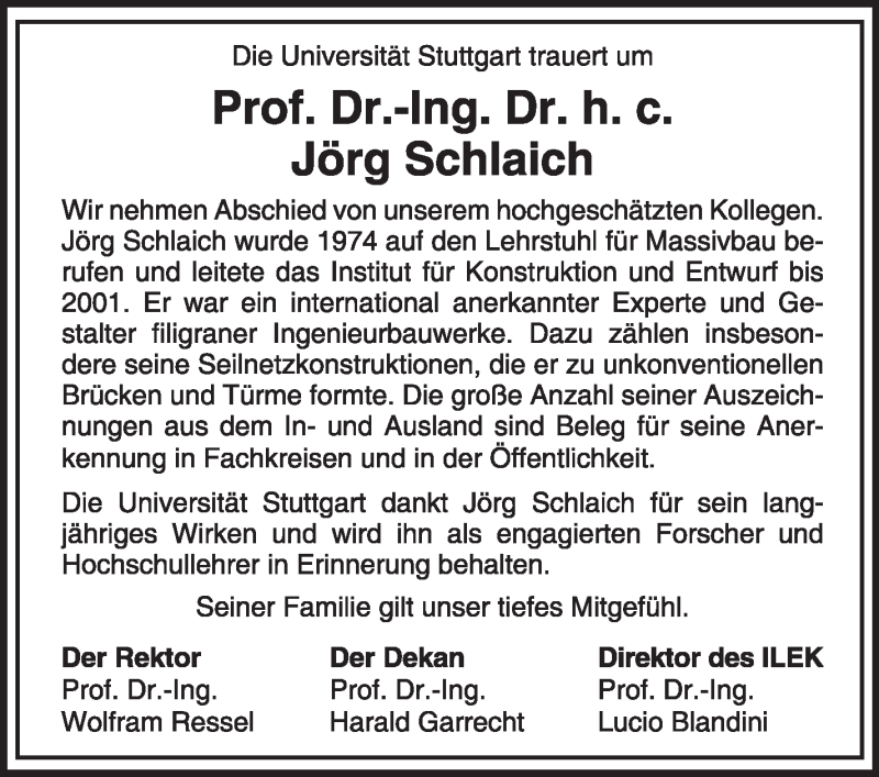  Traueranzeige für Jörg Schlaich vom 11.09.2021 aus Stuttgarter Zeitung / Stuttgarter Nachrichten