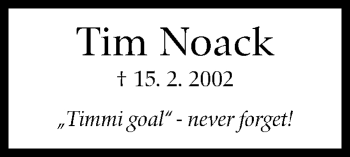 Traueranzeige von Tim Noack von Stuttgarter Zeitung / Stuttgarter Nachrichten