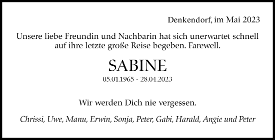 Traueranzeige von Sabine Merk von Eßlinger Zeitung/Cannstatter Zeitung